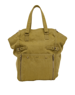 Downtown Tote, Canvas, Green, 0124, DB, 3*
